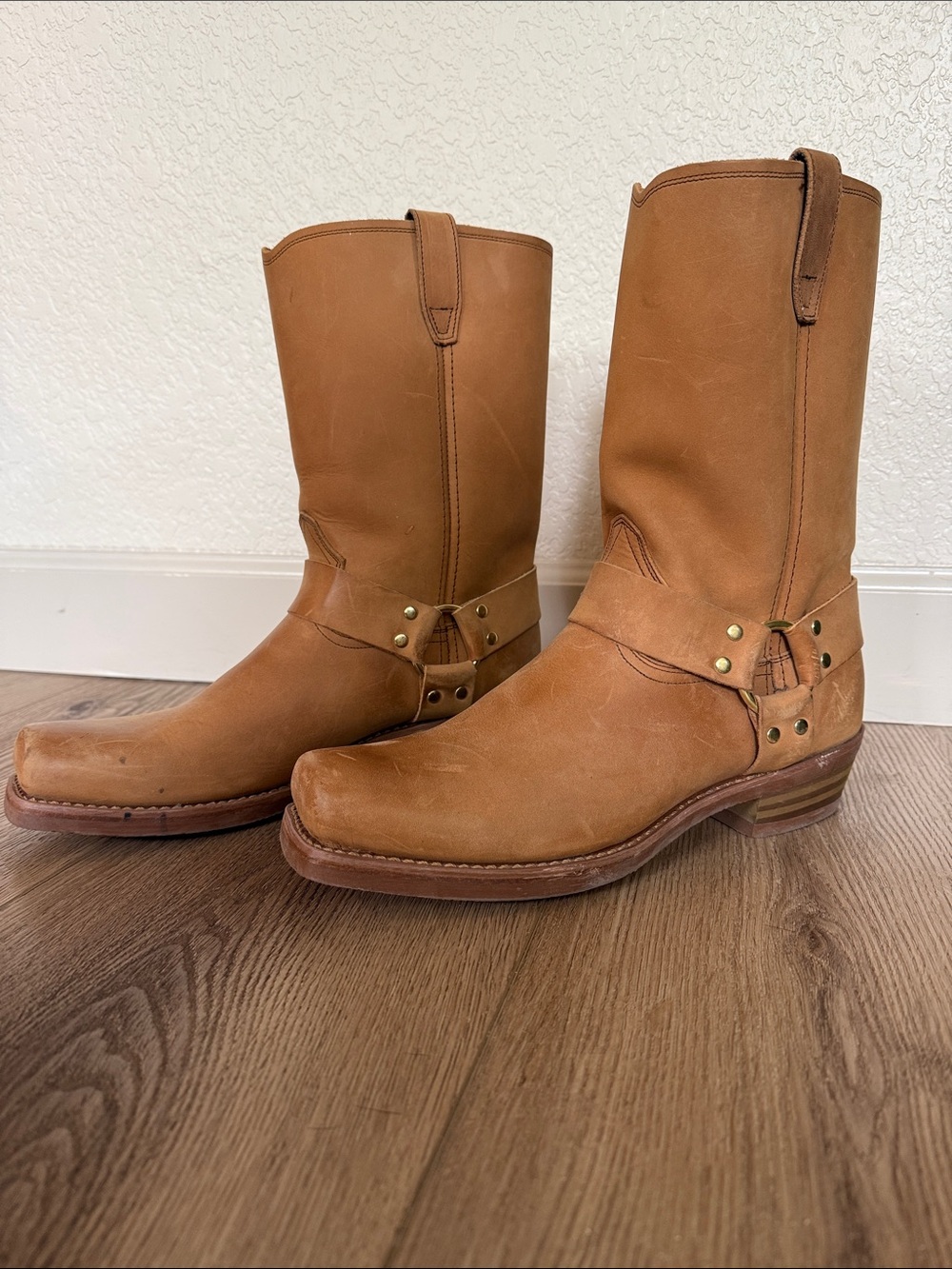 NWOT Men's Vintage Dingo Leather Harness Boots